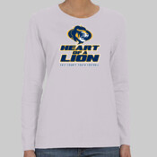 EC Lions - Heavy Cotton™ Ladies' 5.3 oz. Missy Fit Long-Sleeve T-Shirt
