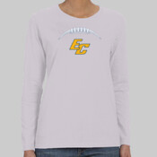 EC Football - Heavy Cotton™ Ladies' 5.3 oz. Missy Fit Long-Sleeve T-Shirt